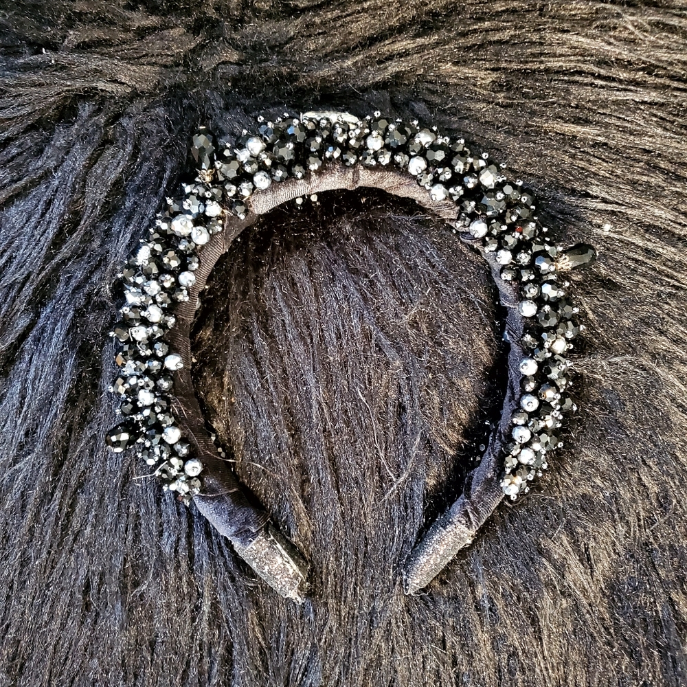 Black and Silver Headband